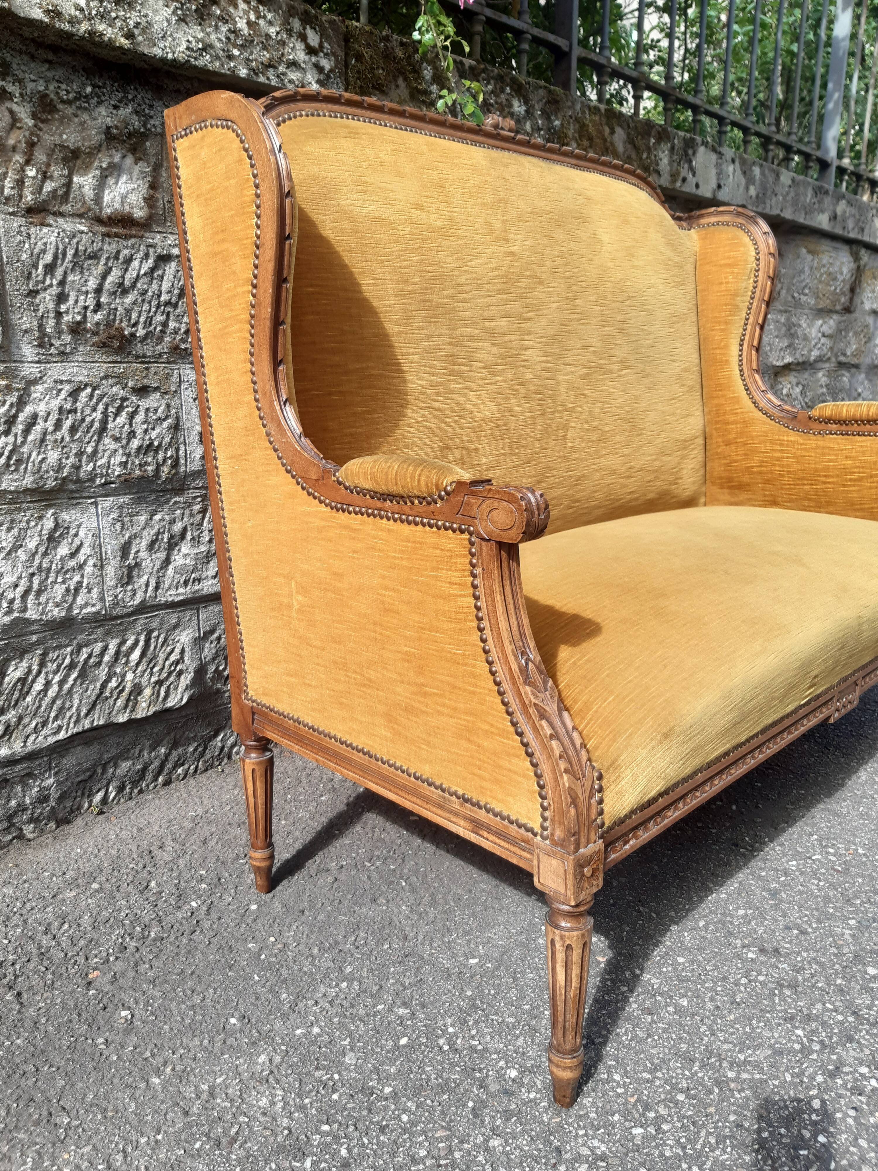 Old bench in Louis XVI style