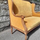 Banquette ancienne de style Louis XVI