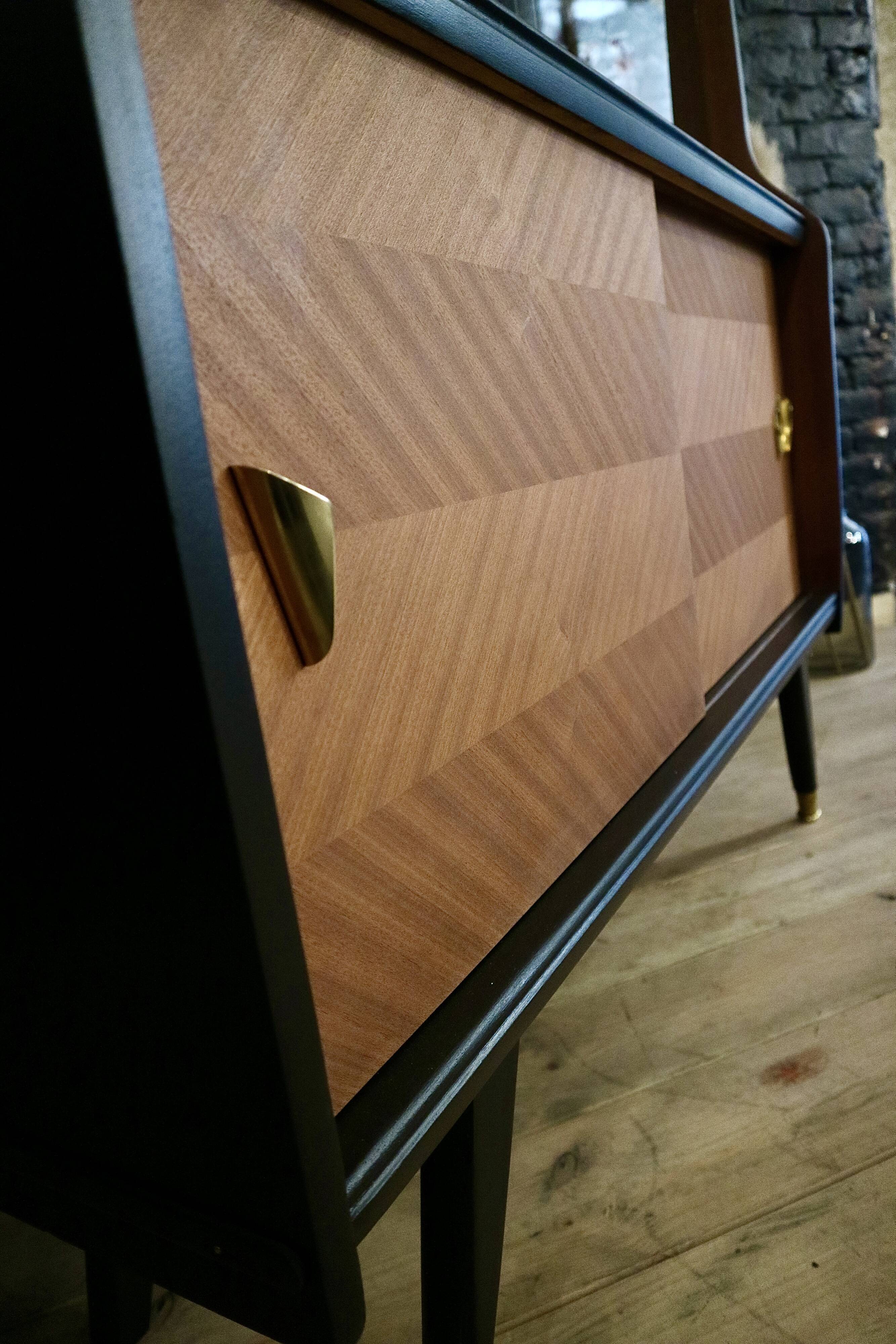 Restored vintage showcase buffet