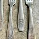 4 silver-plated forks