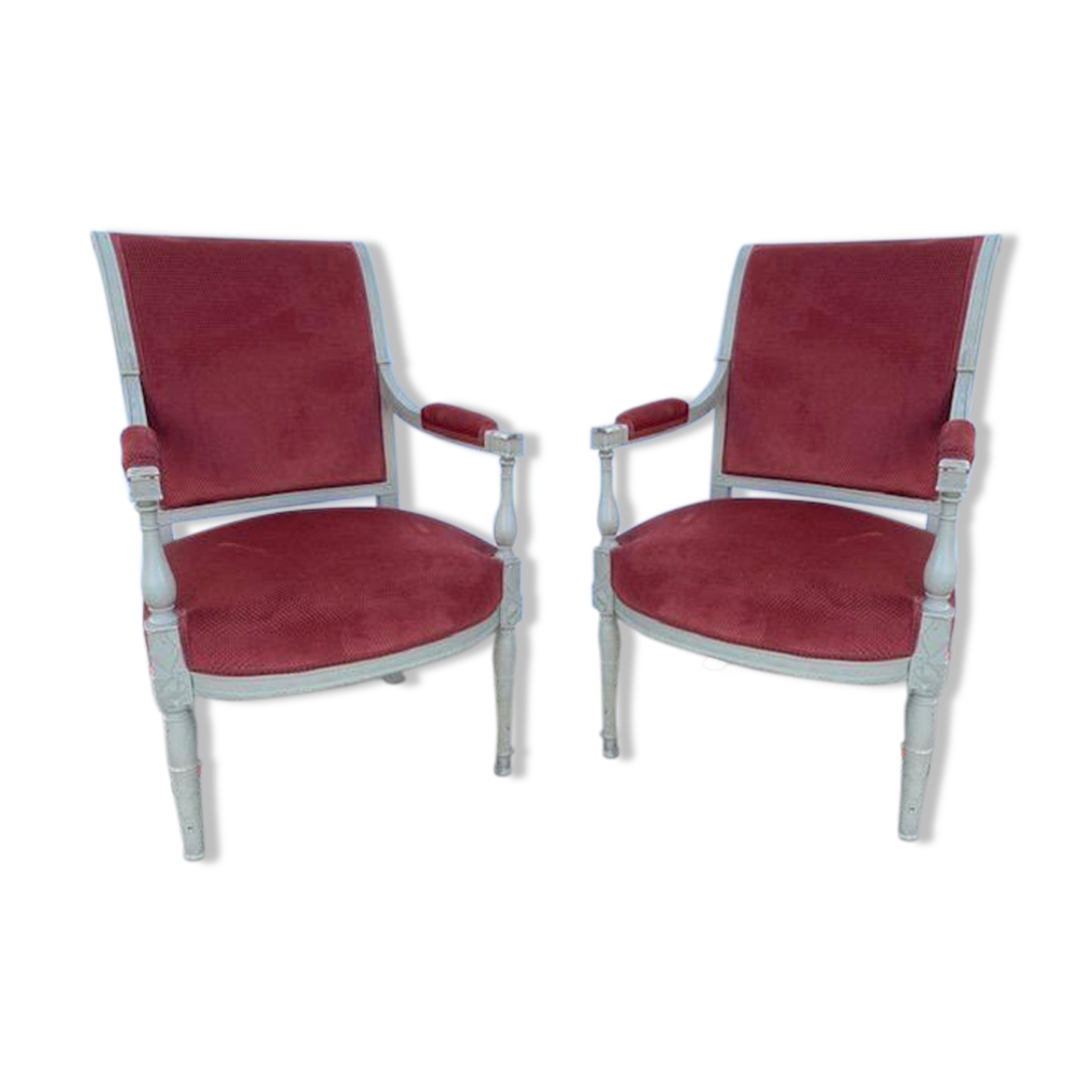 Paire de fauteuils cabriolets de style Directoire
