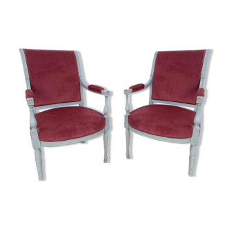 Pair of Executive-style convertible chairs