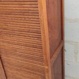 old double filing cabinet with curtains in oak professional furniture