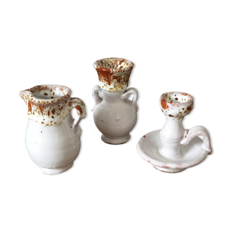 Set of mini artisanal pottery