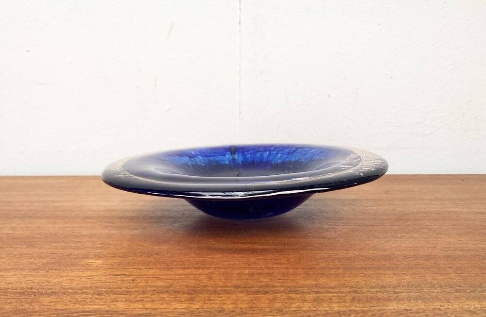 Mid-century Swedish glass bowl from Pukeberg Glass, 1960s.