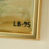 Mid-20th century original still life oil on canvas – apples