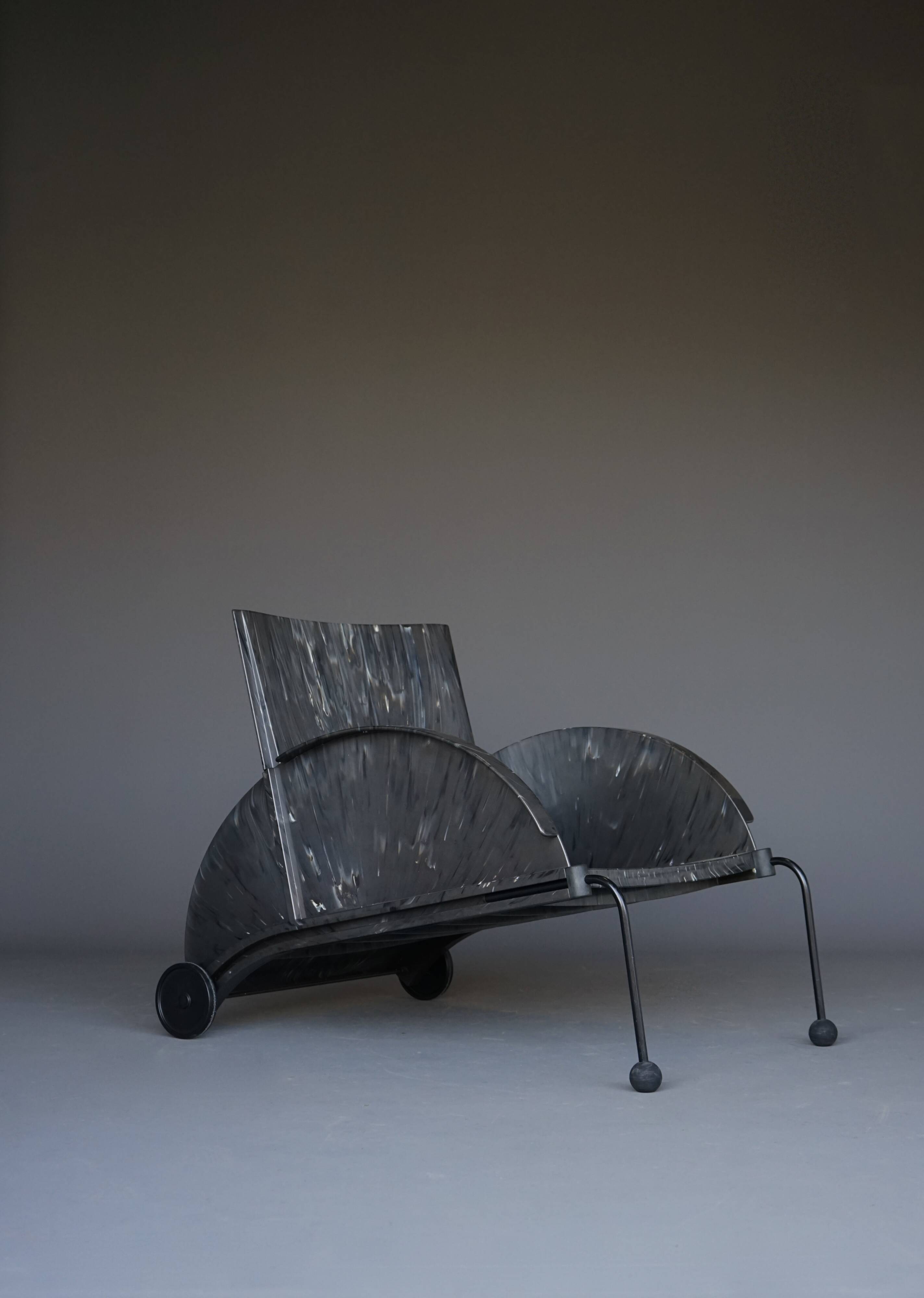 Lounge Chair model 4814 by Anna Castelli Ferrieri for Kartell, 1980s