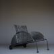 Lounge Chair model 4814 by Anna Castelli Ferrieri for Kartell, 1980s