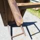 Large rustic farmhouse table bobbin legs