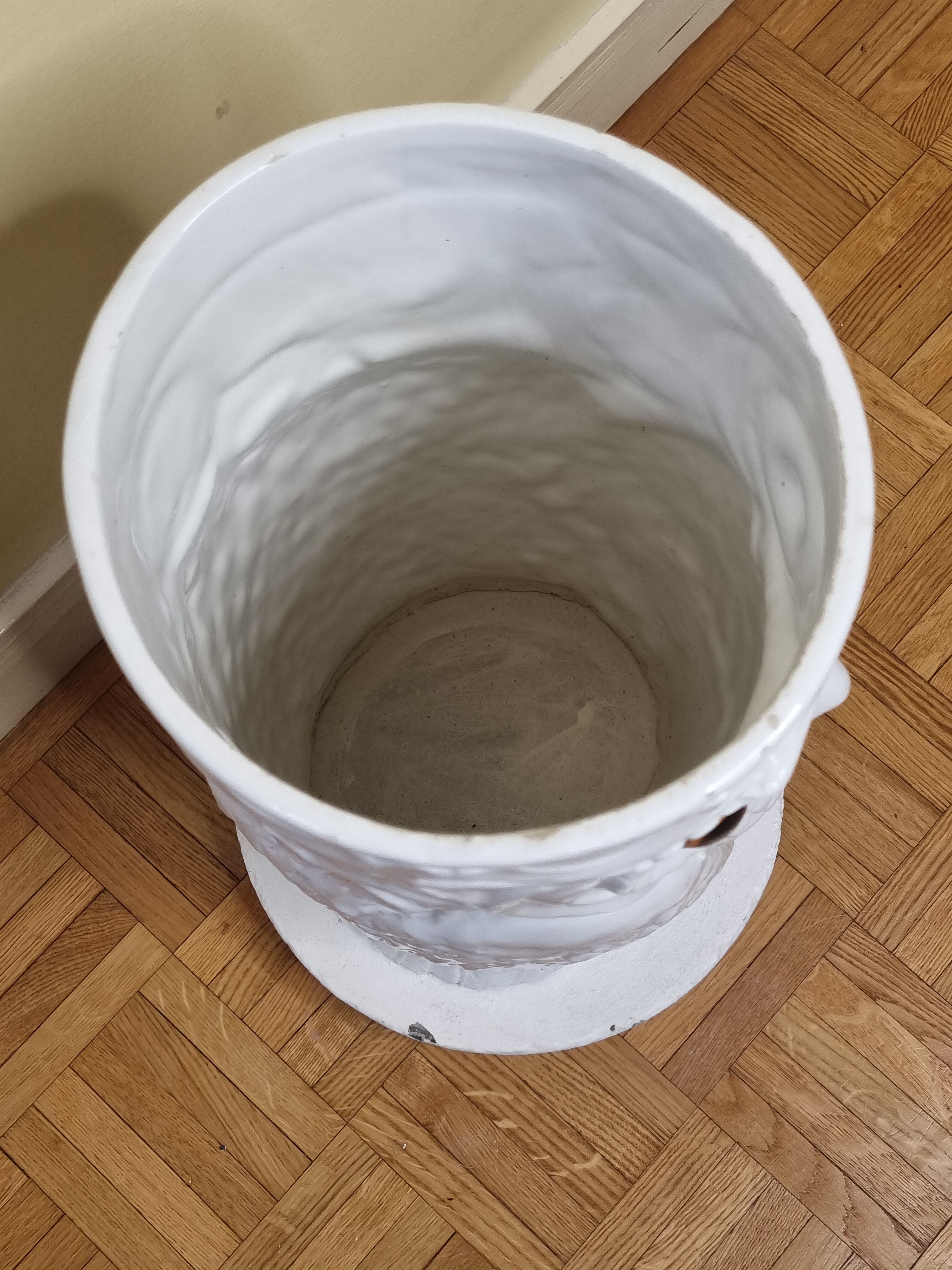 Umbrella door "Owl" in glazed ceramic, Art Deco