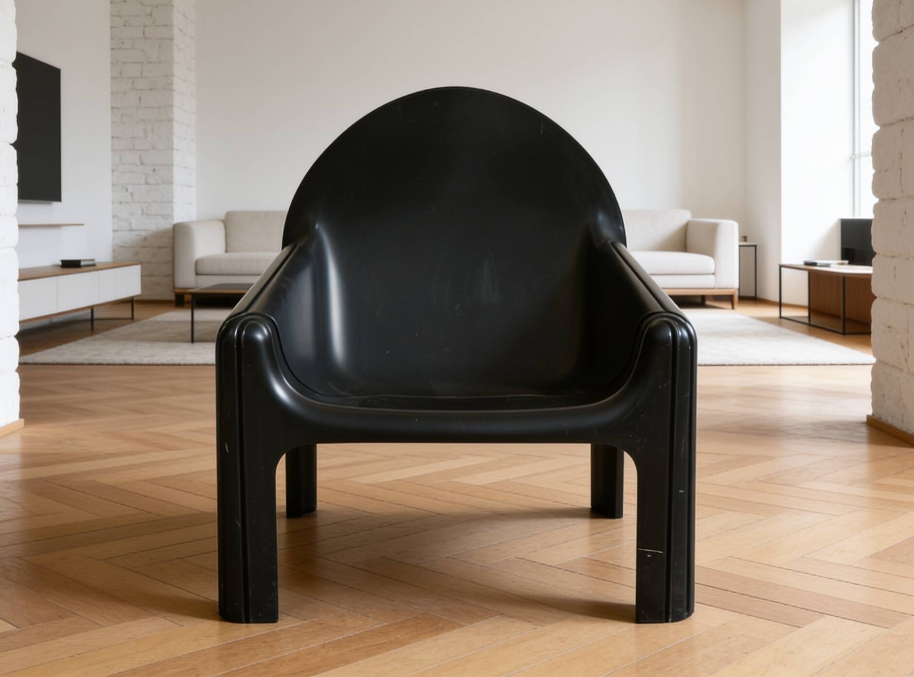 Pair of Gae Aulenti armchairs