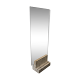 Mirror on foot 1970 travertine