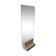 Miroir sur pied 1970 travertin
