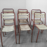 Set of 8 garden chairs