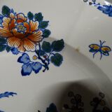 Gien. earthenware service part, rooster and peony model. 38 pieces