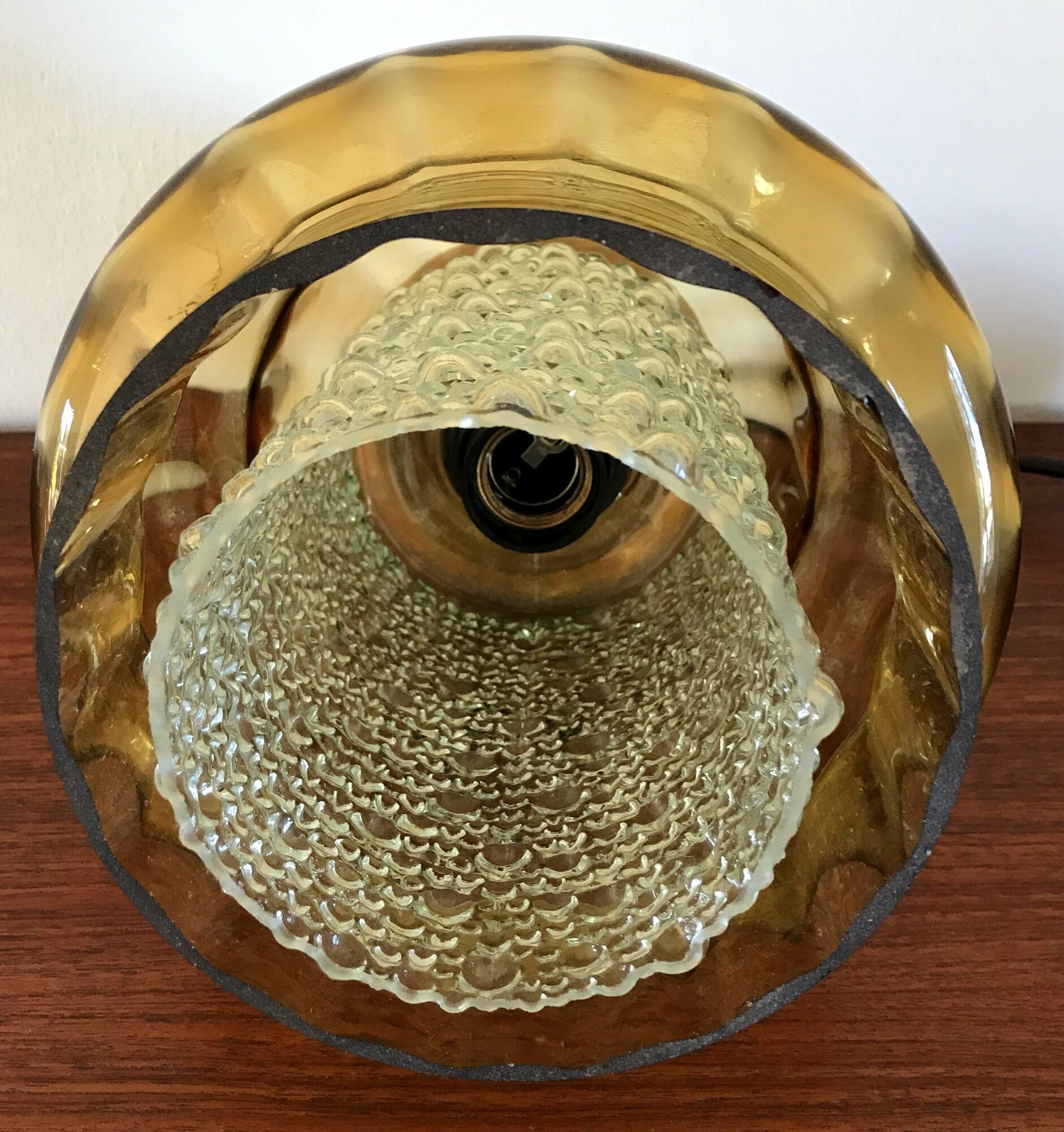 Vintage Scandinavian pendant lamp 60s Carl Fagerlund