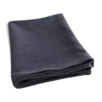 Serviette en lin lavé Bleu Caviar
