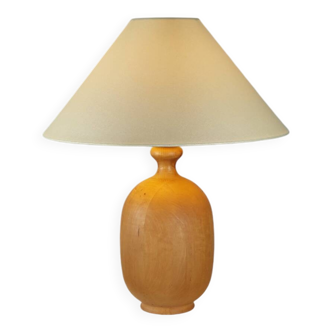 Rare vintage wooden table lamp by Dyrlund Denmark.