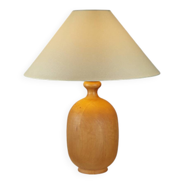 Rare lampe de table vintage en bois par Dyrlund Danemark.