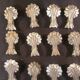 Set of 23 candle tongs