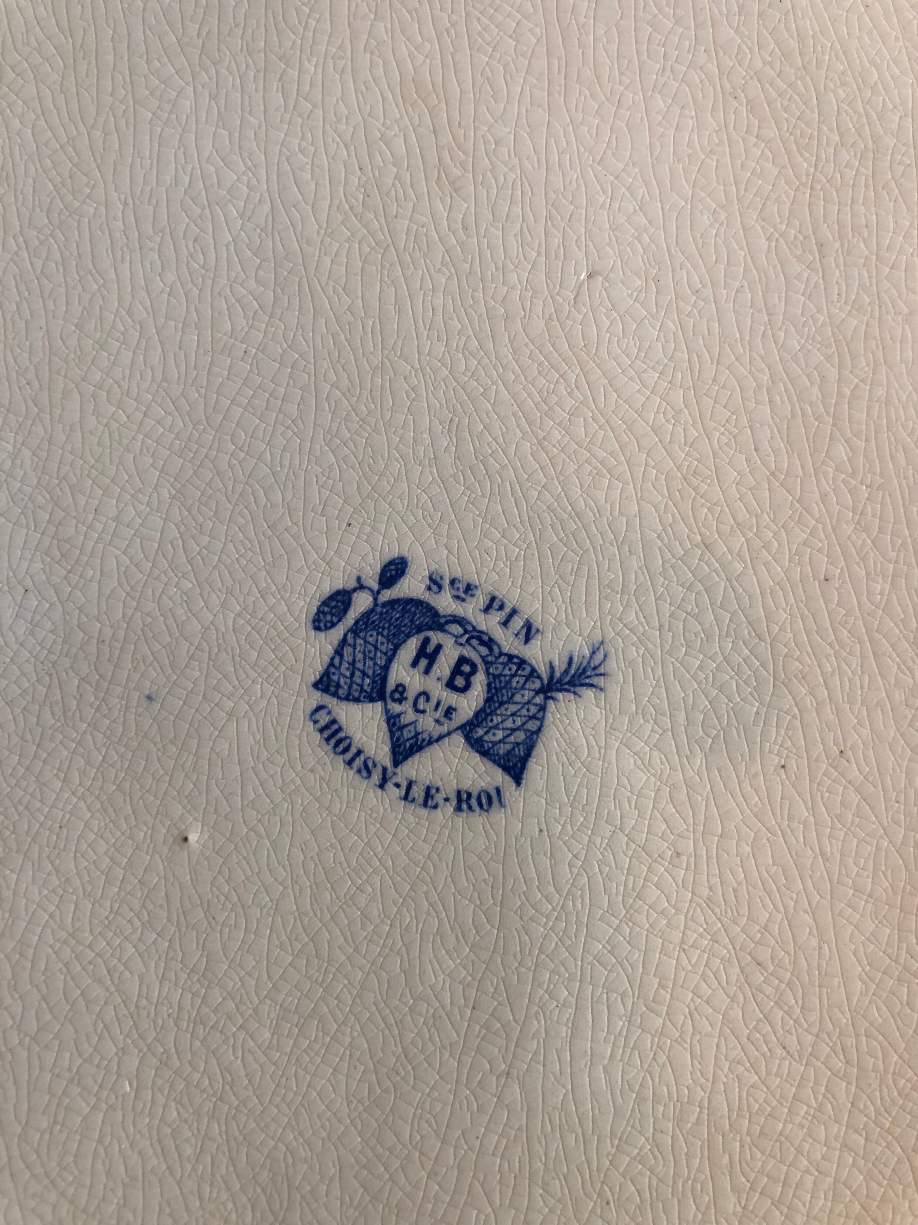 Earthenware dish iron earth choisy le roi