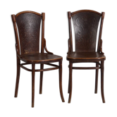Set of 2 antique bentwood chairs by Thonet – Central Europe, circa 1900-1920
