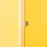 Wardrobe from the Profilsystem collection by Flötotto, 1970s, yellow HPL, beech frame