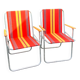 Pair of vintage folding camping chairs