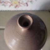 Enamelled stoneware ball vase