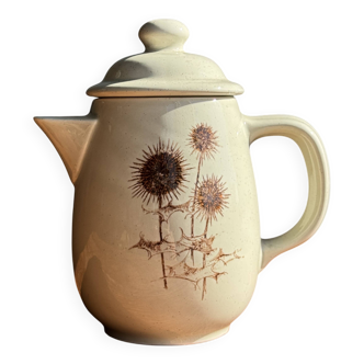 Sarreguemines teapot with thistle patterns H20