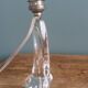 Lampe en cristal Daum France pied forme libre