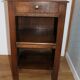 Dark oak side/bedside table