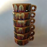6 bistro coffee cups