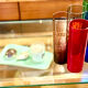 Title: Hollywood Regency chrome & glass side table – 1970s