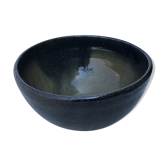 Bowl in glazed stoneware signed the Mignot