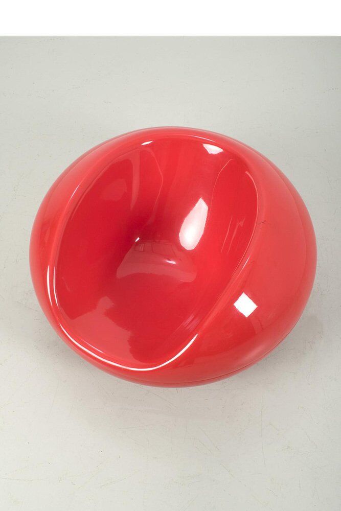Red Pastil Lounge Chair by Eero Aarnio
