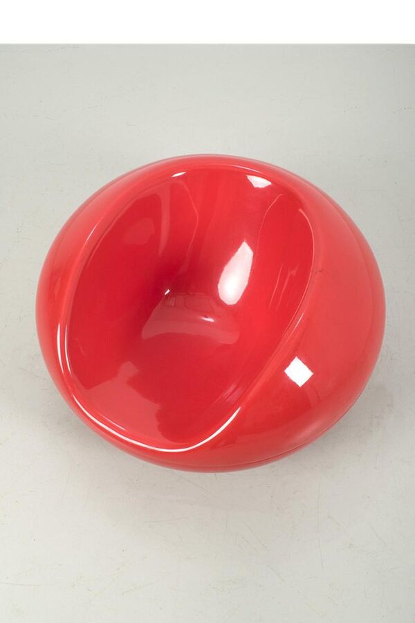 Chaise Lounge Pastil Rouge par Eero Aarnio