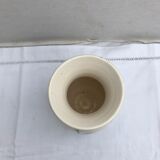 Ancient Vase CYPRUS Ceramics White Drawing Vintage Flowers