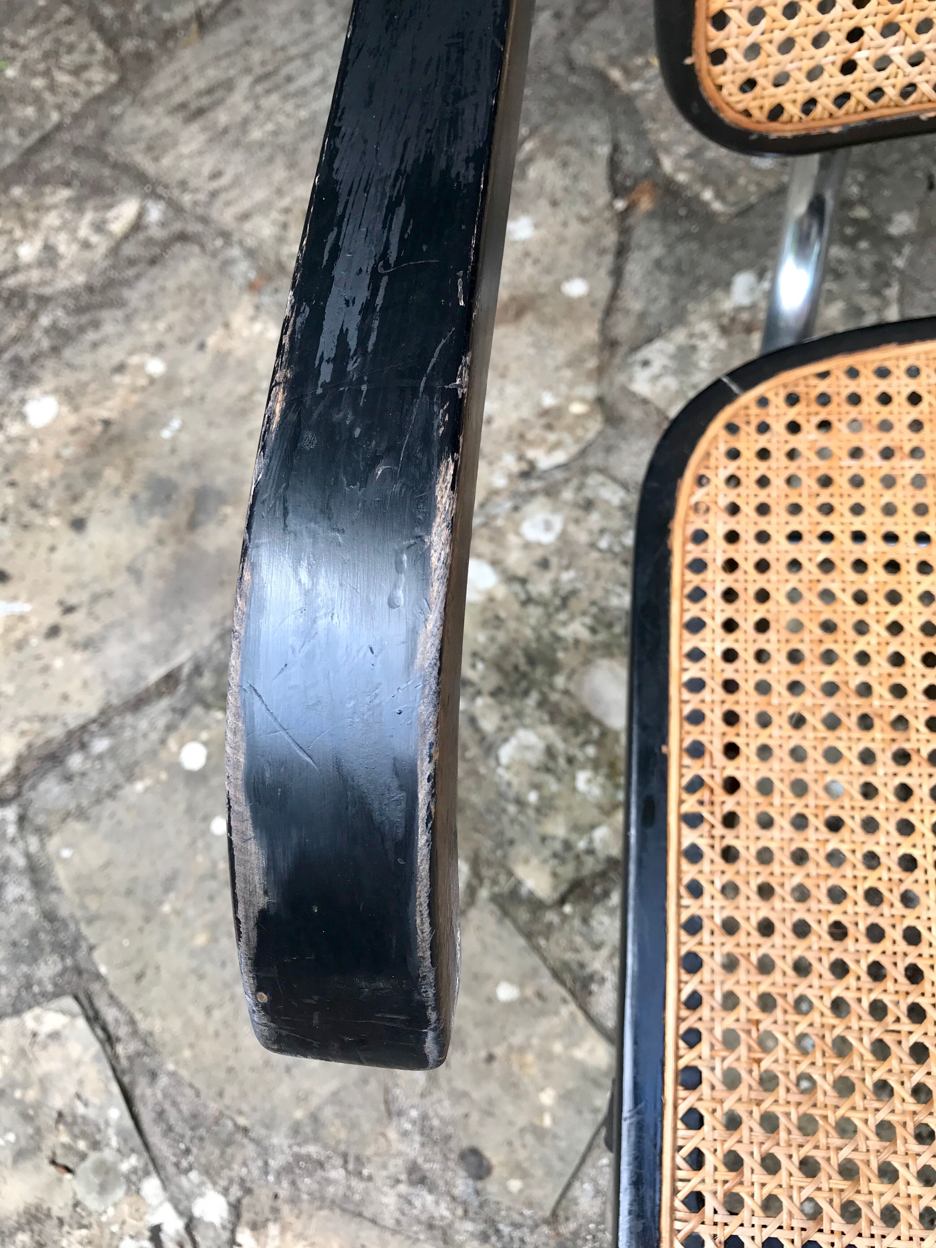 Pair of armchairs B64 Marcel Breuer