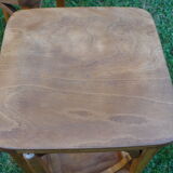 Set of 4 wooden stools