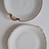 Pair of porcelain cake dishes