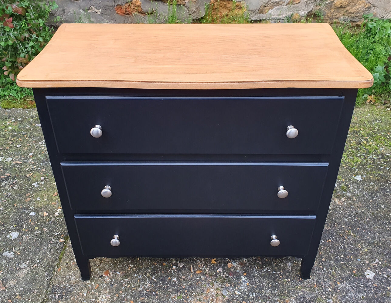 Dresser, vintage, wood, 70s, redesigned