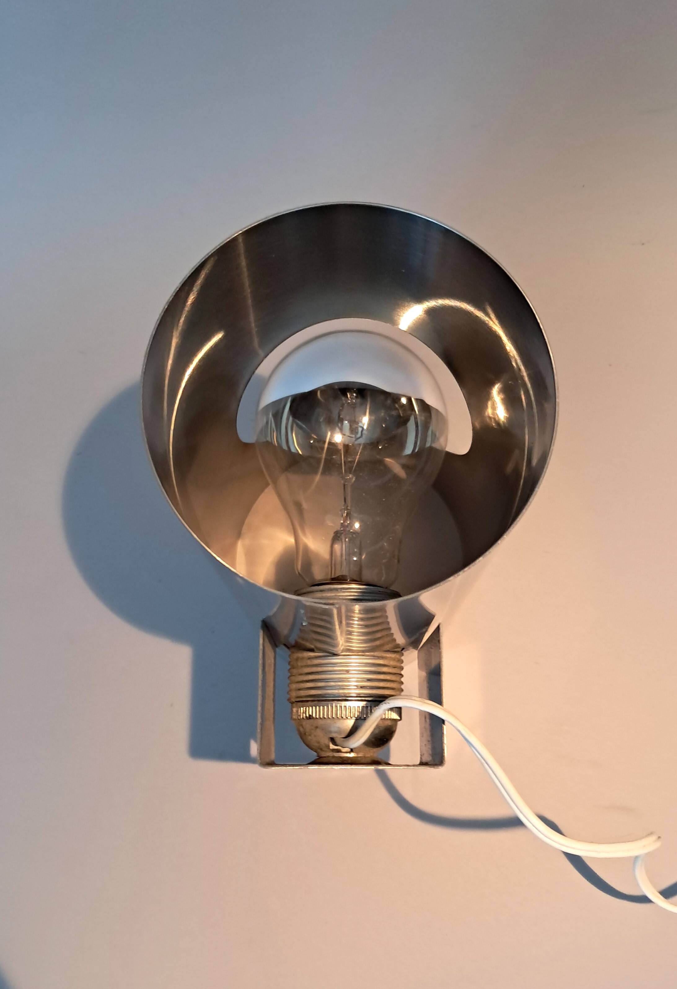 Oxar brushed aluminum wall light 1960/70.