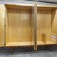 1960 Scandinavian wardrobe, atypical blond wood varnished, 4 doors 3