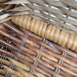 Vintage rattan chiffonier