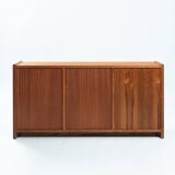 Danish teak Dyrlund credenza with visible joints, drawers and doors