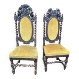 Henri II twisted chair, late 19th century