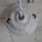 Vintage glass suspension Clichy