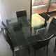 Table Tonelli Design Livingstone base chrome transparent tray 120 x 120
