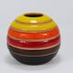 Vase boule en céramique rayé Aldo Londi Bitossi, Italie, 1960s